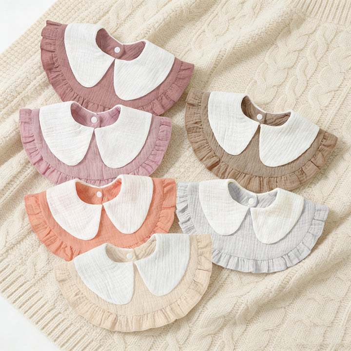 Ruffled Muslin Baby Bib Stornfield