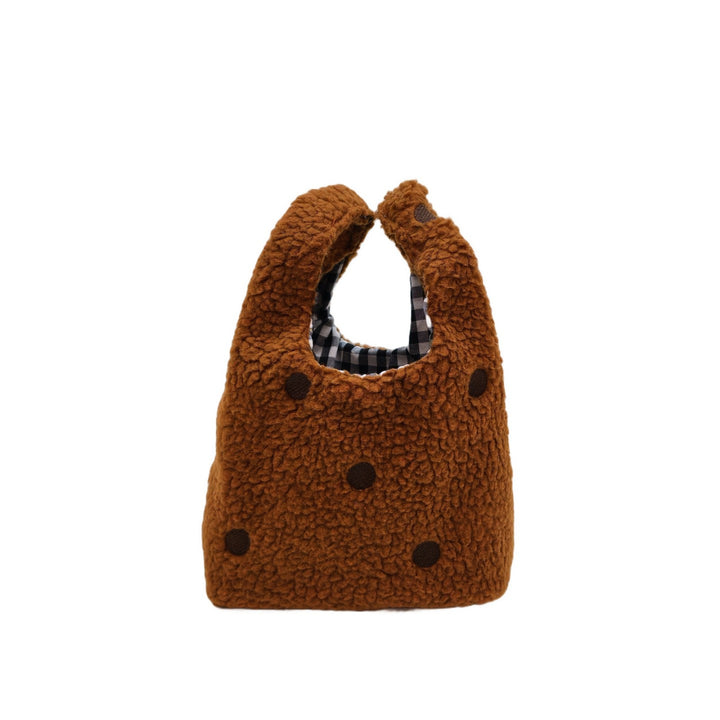 Compact Fuzzy Polka Dot Sling Bag Stornfield