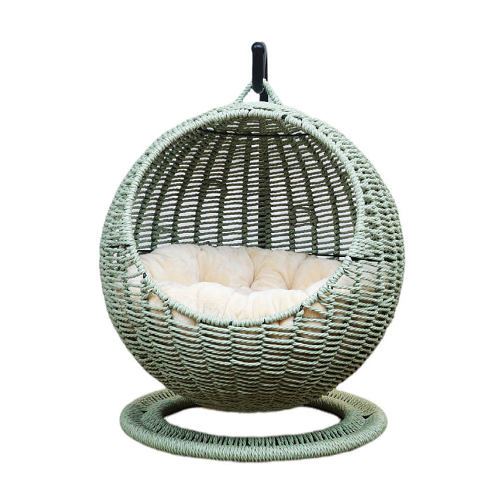 Comfortable hanging chair made of rattan Stornfield