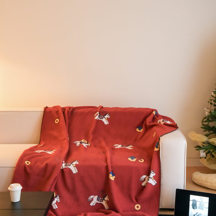 Cozy blanket for sofa