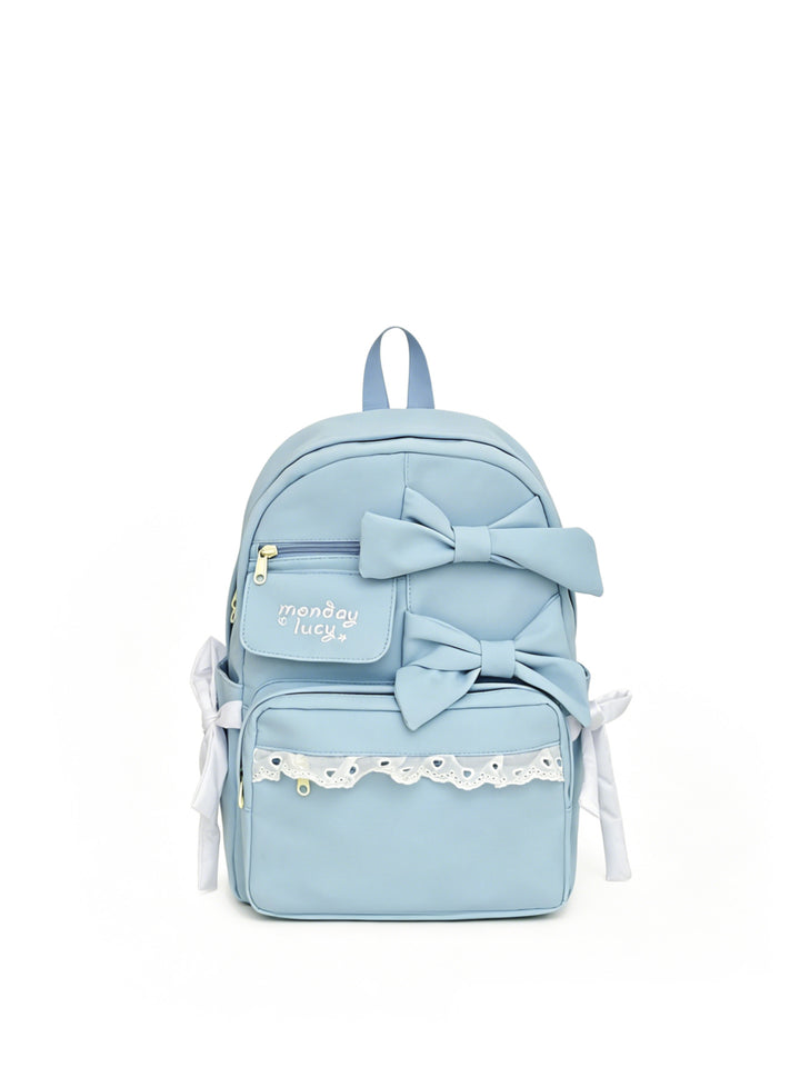 Cute Bow-Accent School Backpack Stornfield