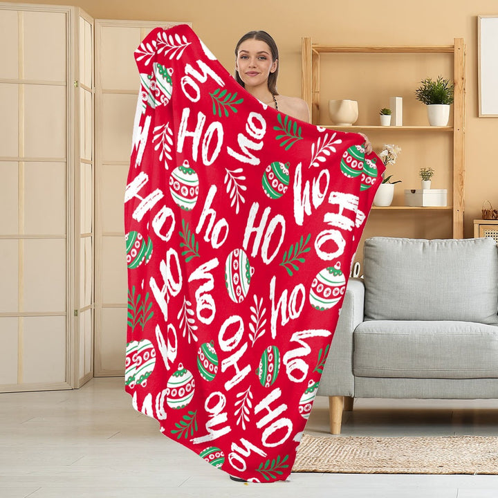 Cozy Halloween-Themed Fleece Blanket