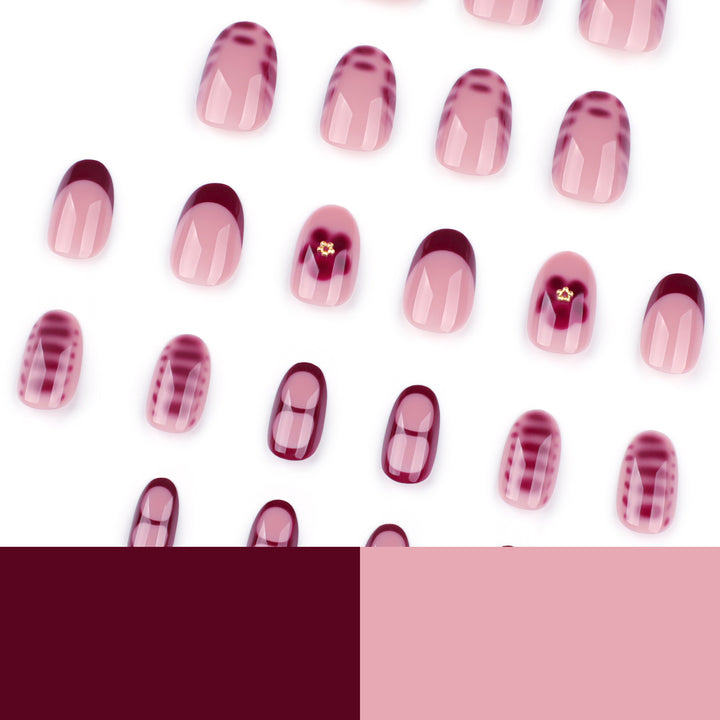 Elegant artificial nail design with floral pattern Stornfield