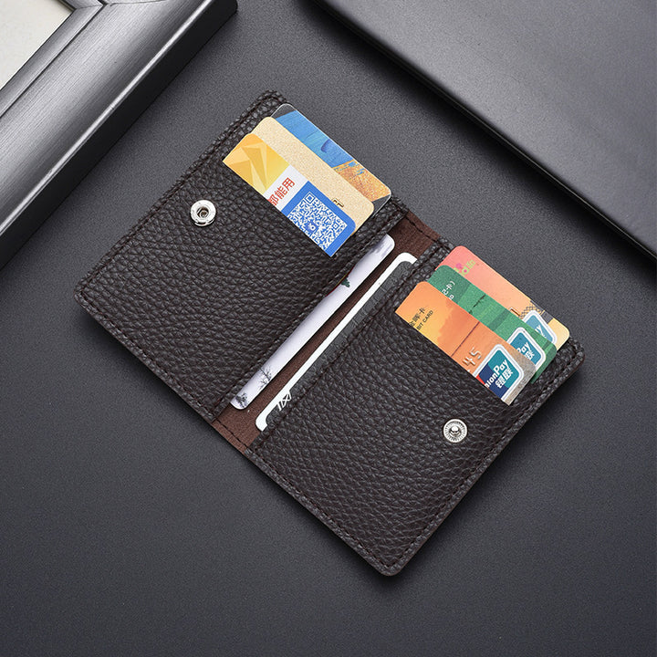 Textured Leather Cardholder Stornfield