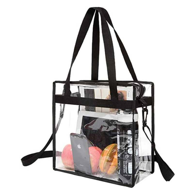 Transparent tote bag with multiple interior compartments Stornfield