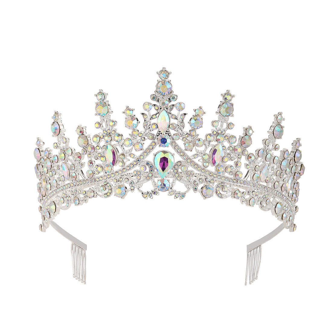 Ladies Rhinestone Tiara with Sparkling Gemstones Stornfield