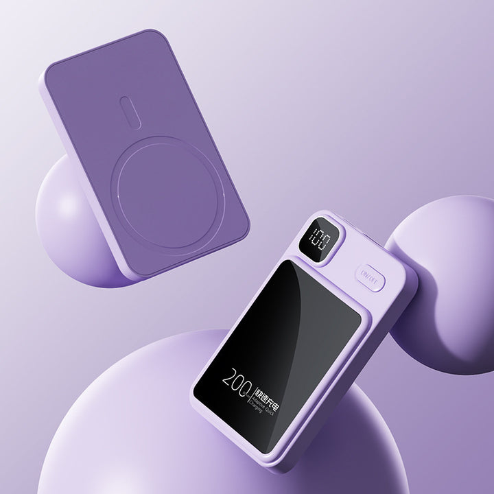 Portable power bank with inductive charging technology and digital display Stornfield
