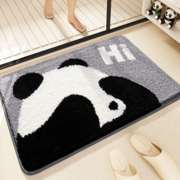 Cute Panda-Themed Bath Mat