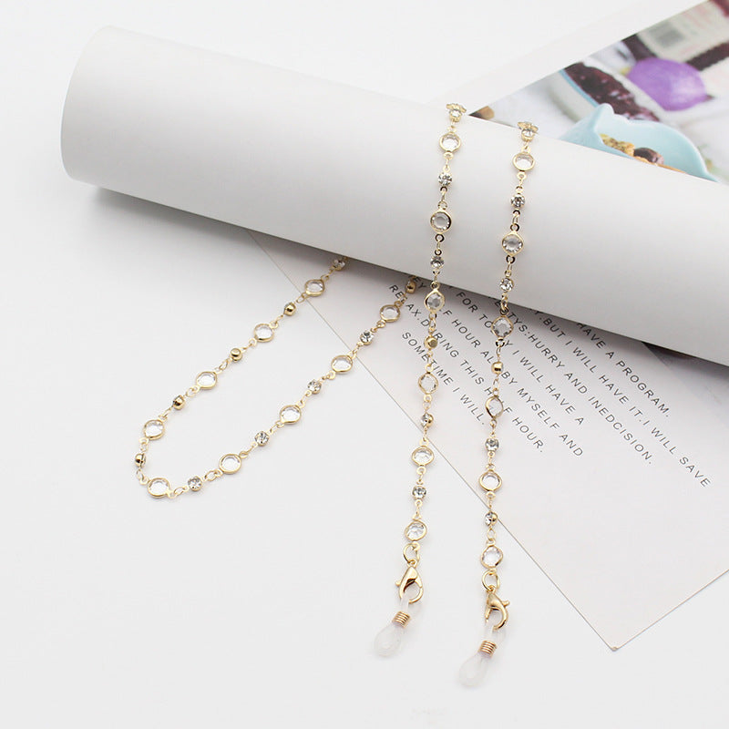 Stylish Gemstone-Linked Eyewear Chain Stornfield