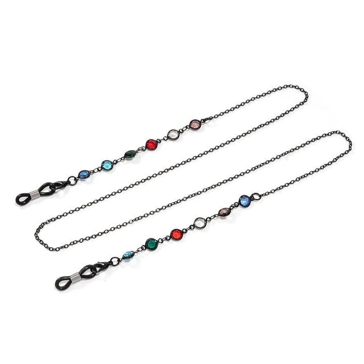 Artistic Crystal-Enhanced Eyewear Chain Stornfield