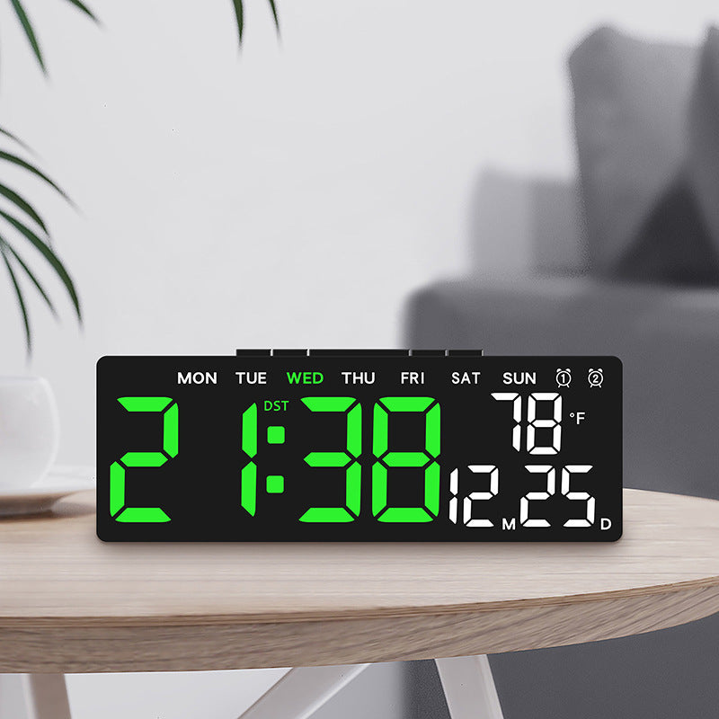 Digital weather alarm clock with large LED display and temperature display Stornfield
