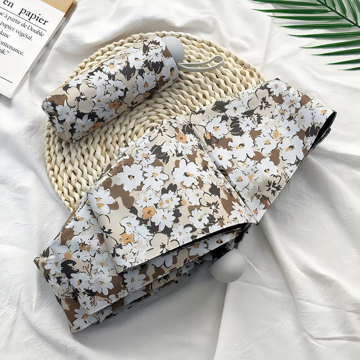 Ladies Folding Umbrella with Elegant Floral Pattern Stornfield