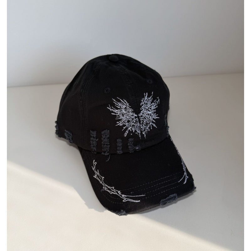 Women's Distressed Graphic Snapback Cap Stornfield