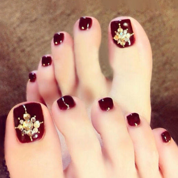 Decorative Crystal-Embellished Press-On Nails Stornfield