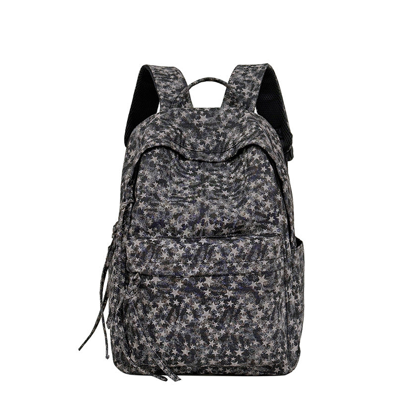 Spacious Star-Patterned Casual Backpack Stornfield
