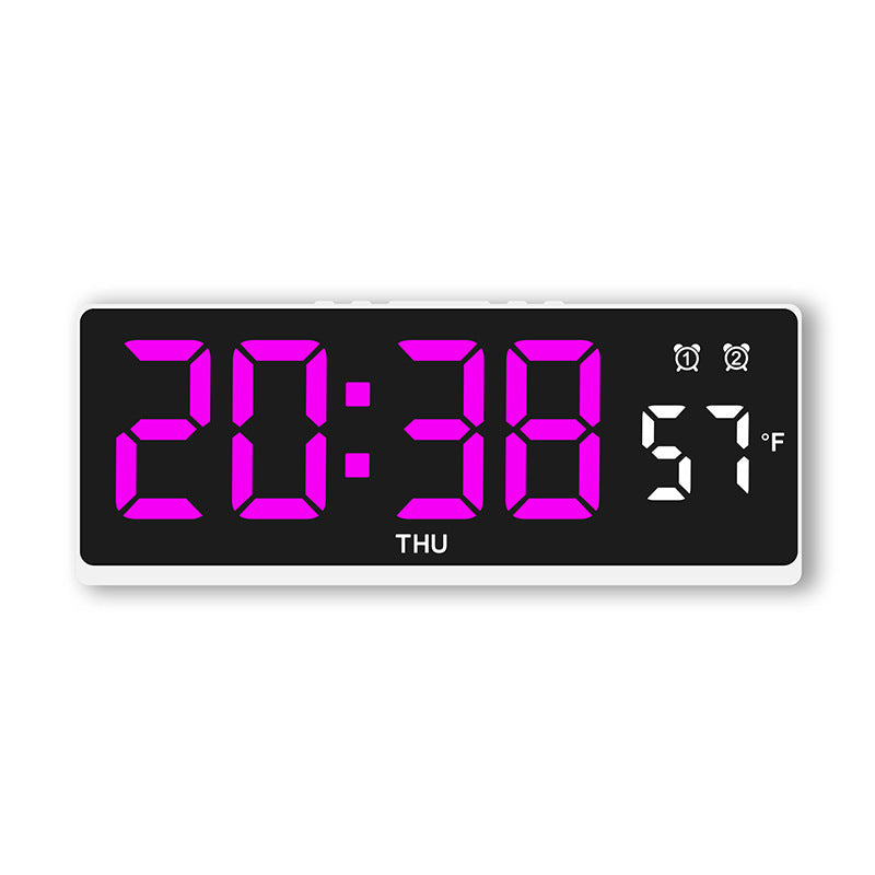 Digital alarm clock with large LED display and weather forecast Stornfield