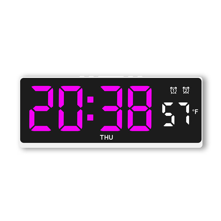Digital alarm clock with large LED display and weather forecast Stornfield