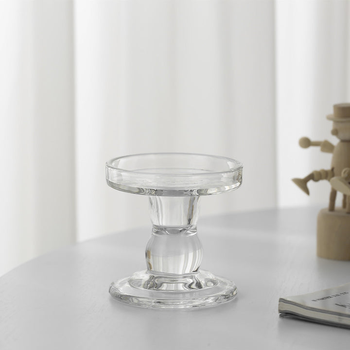 Hand-Poured Ribbed Pillar Candle for Home Decor