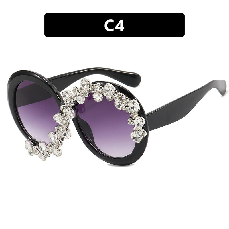 Ladies Glamorous Sunglasses with Rhinestone Applications Stornfield