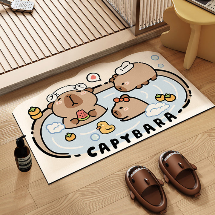 Cute Cartoon Character Bath Mat Decor
