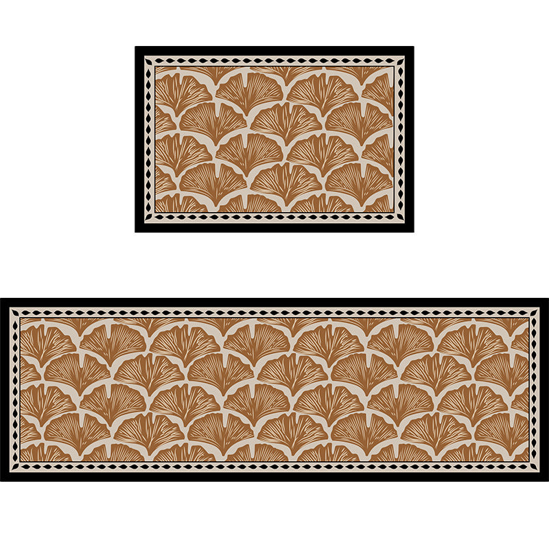Geometric Pattern Bathroom Mat Set