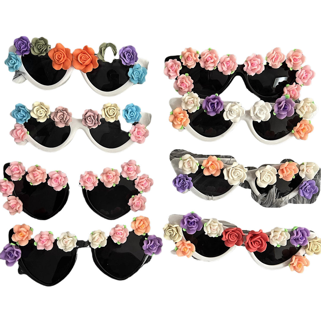 Women Cat-Eye Sunglasses with Floral Decor Stornfield
