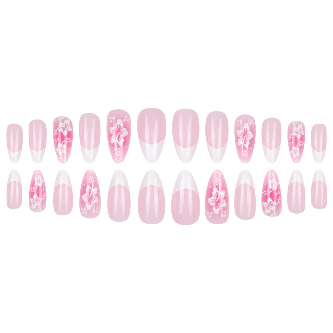Floral Design Stiletto Nail Art Extensions Stornfield