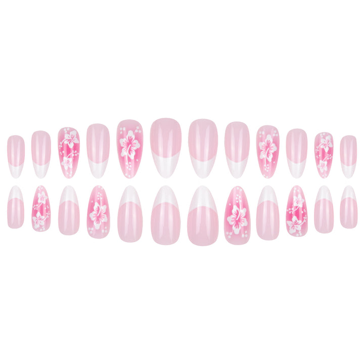 Floral Design Stiletto Nail Art Extensions Stornfield