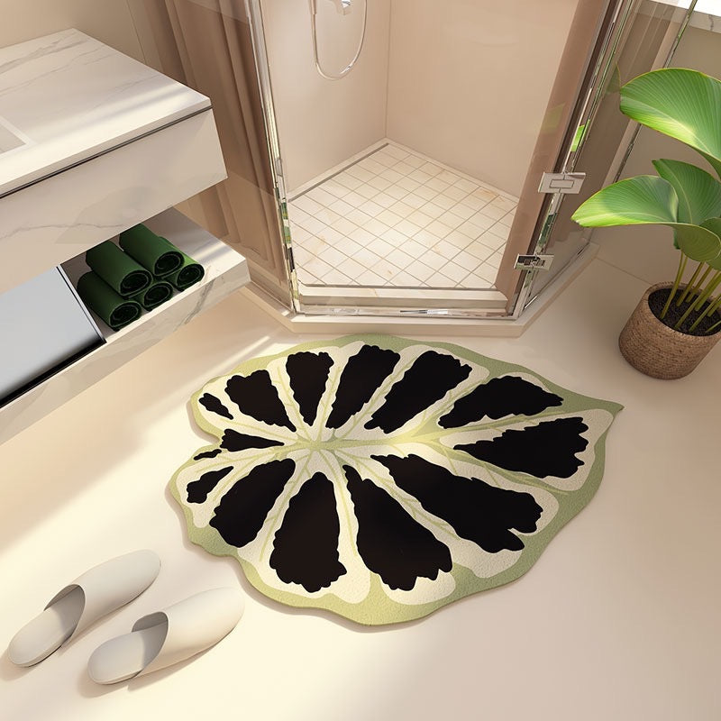 Decorative Leaf-Shaped Bath Mat