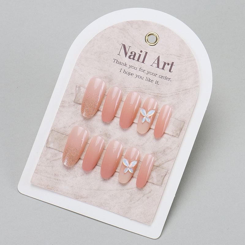 Elegant Floral Press-On Nail Art Set Stornfield