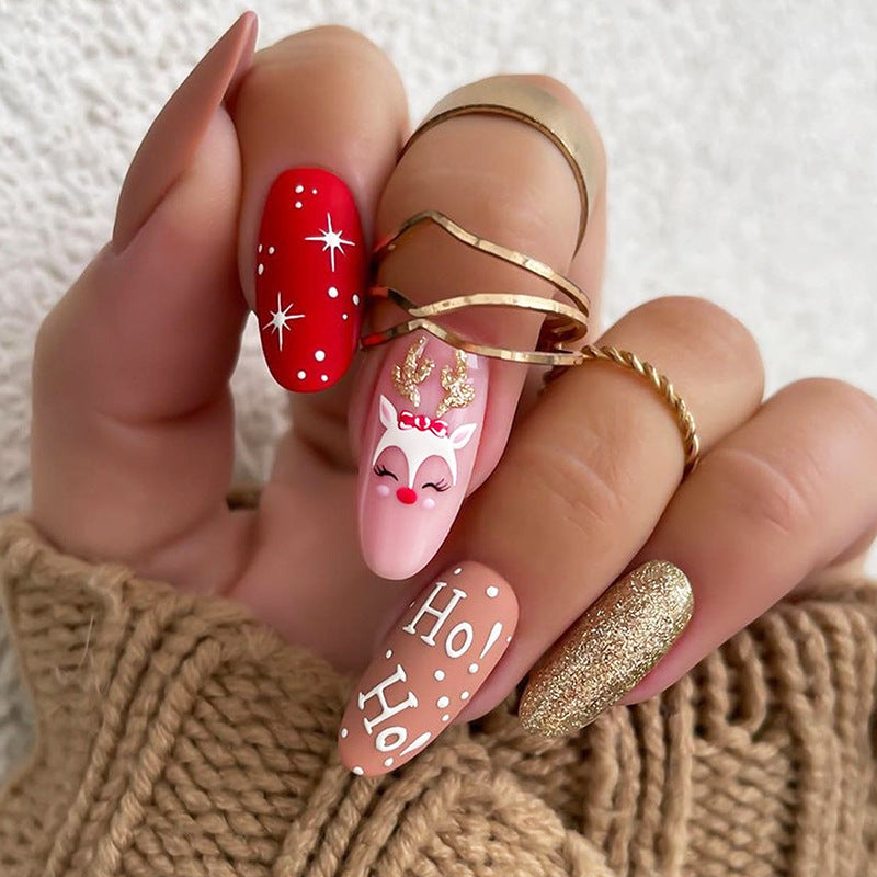Creative nail art set with festive motifs Stornfield
