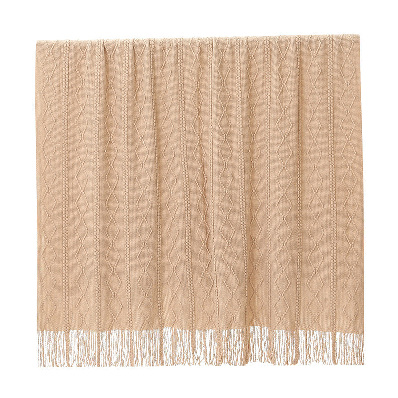 Home Decorative Knitted Throw Blanket