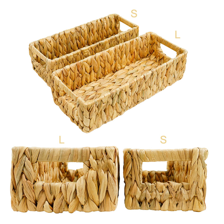 Handwoven Natural Fiber Storage Tray Stornfield