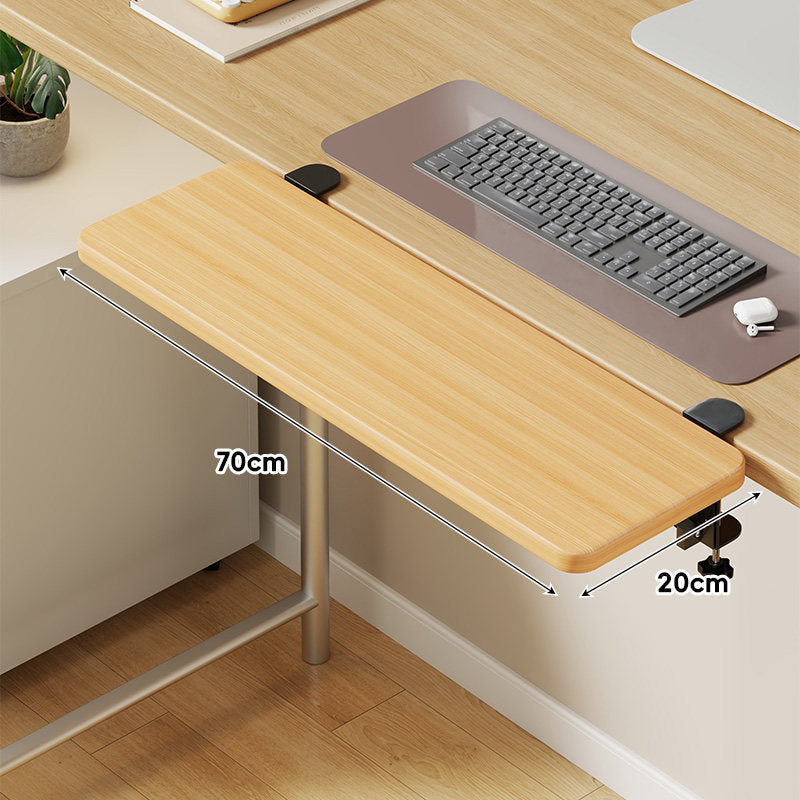 Under-Desk Sliding Keyboard Tray and Desk Extender with Smooth Glide Mount