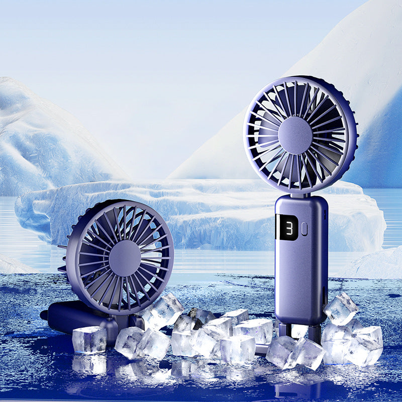 Portable USB Fan with Digital Speed Display Stornfield