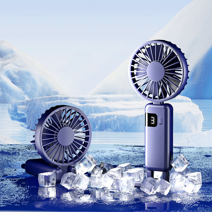 Portable USB Fan with Digital Speed Display Stornfield