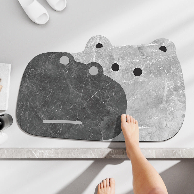 Adorable Frog-Shaped Bath Mat