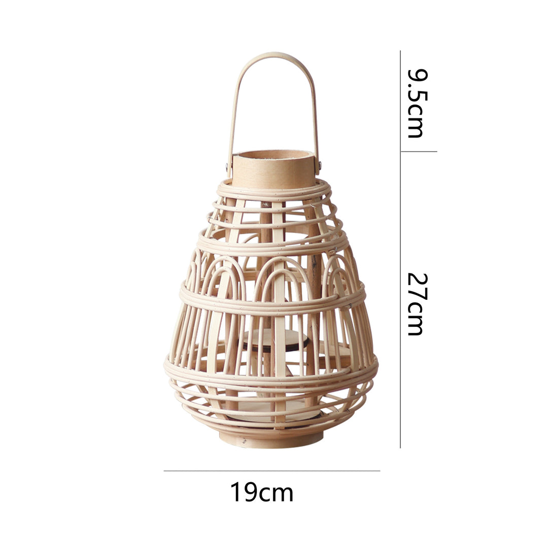 Rustic Rattan Lantern Stornfield