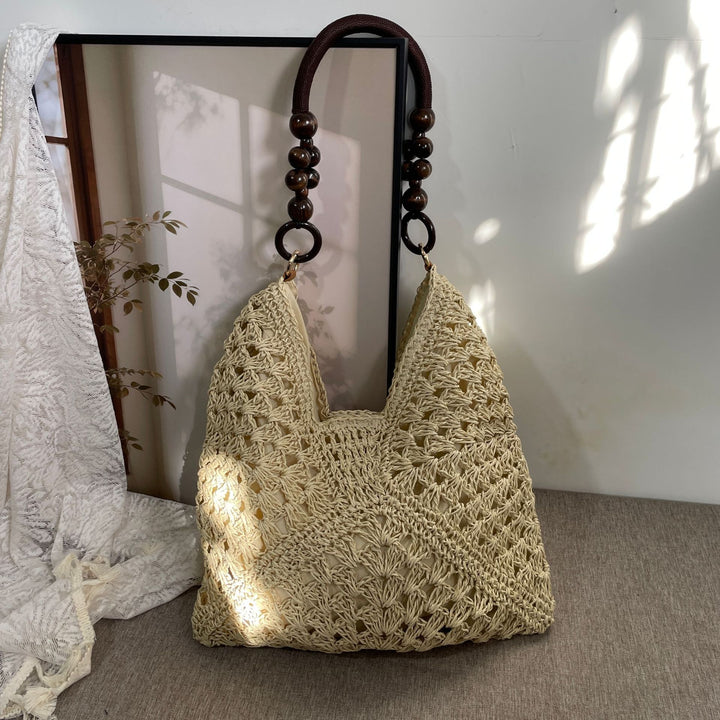 Hand-knotted Tote Bag in Boho Style Stornfield