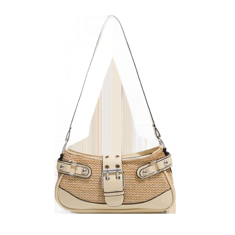 Textured Woven Handbag