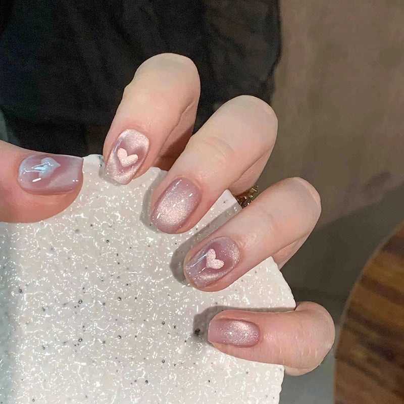 Heart-Embellished Gradient Nail Art Kit Stornfield