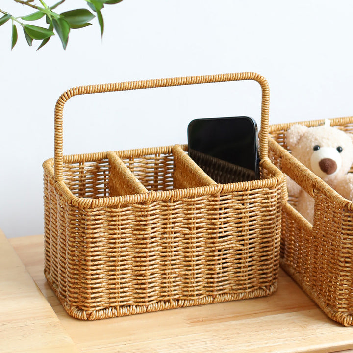 Unisex Handwoven Storage Basket with Dividers Stornfield