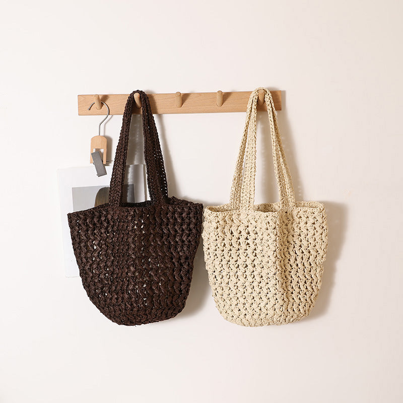 Braided Bast Crossbody Bag with Generous Interior Capacity Stornfield