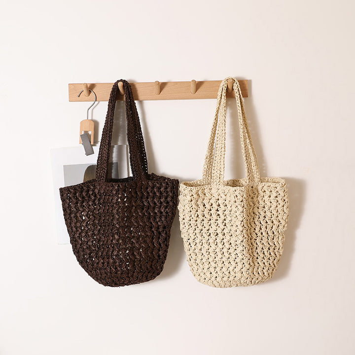 Braided Bast Crossbody Bag with Generous Interior Capacity Stornfield