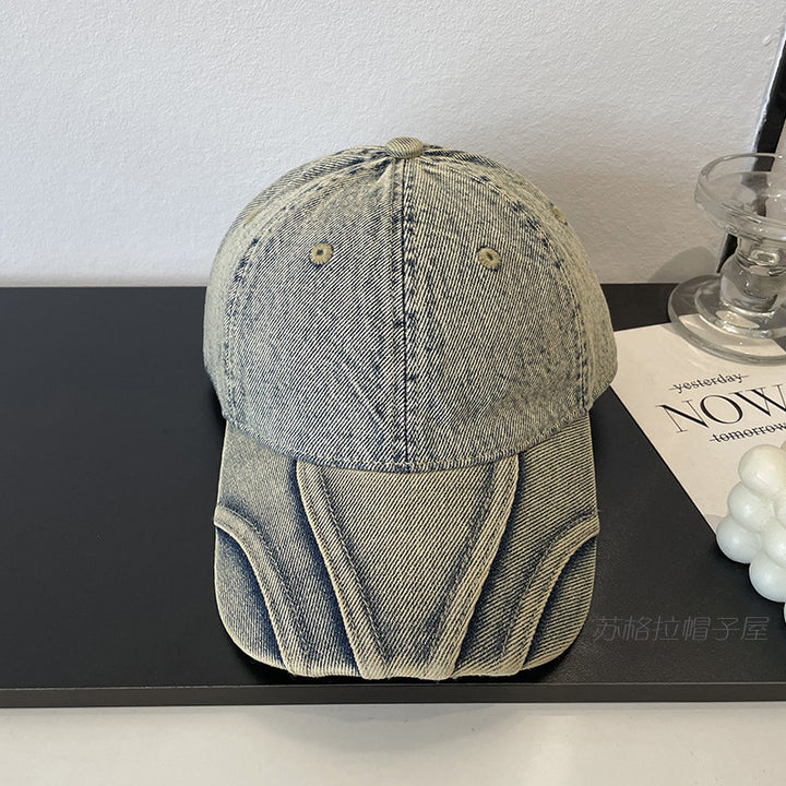 Women's Vintage Distressed Denim Baseball Cap Stornfield