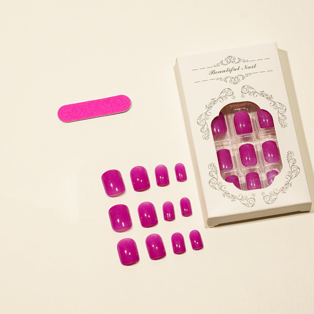 Glossy Press-On Nail Tips Collection Stornfield