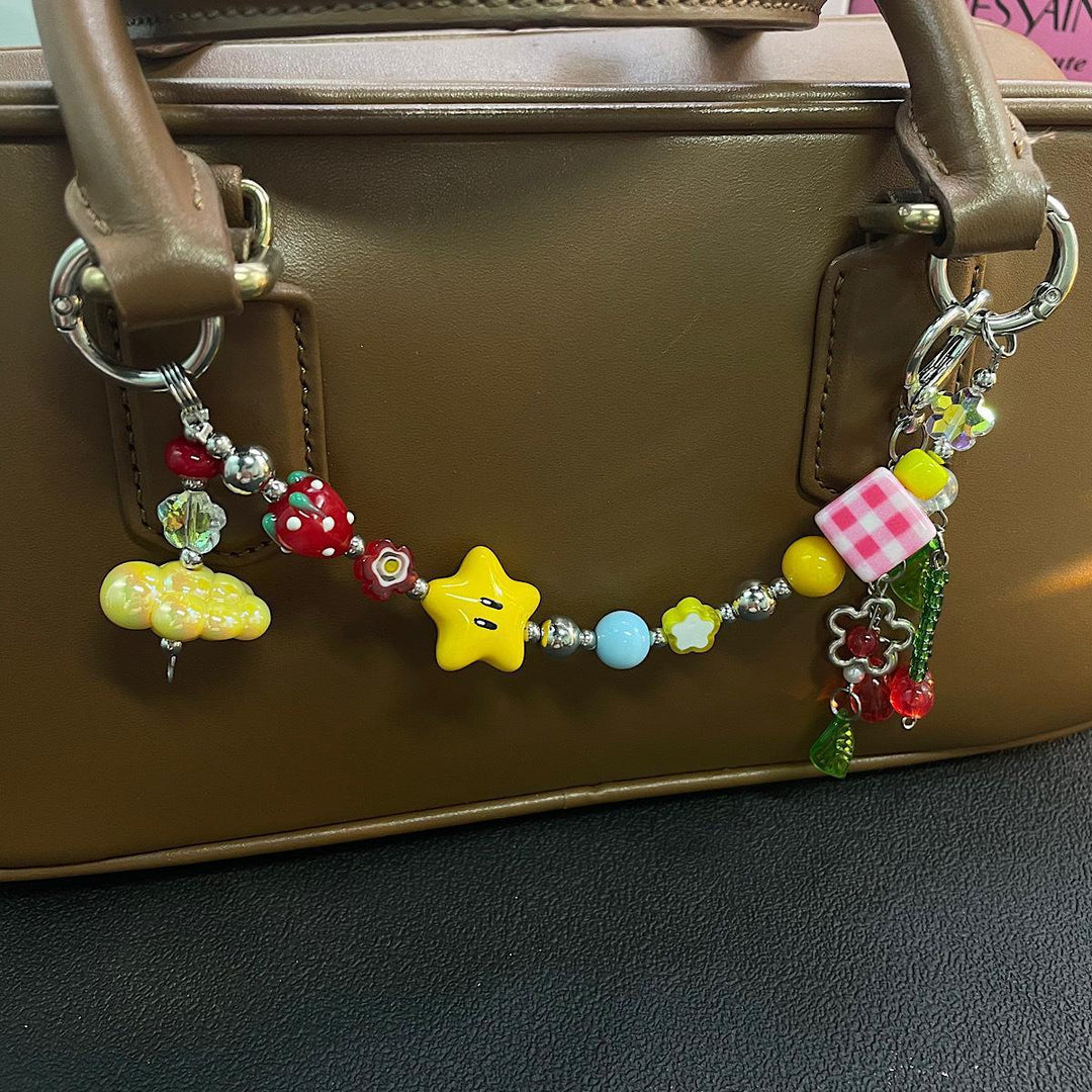 Playful Beaded Charm Keychain Stornfield 1790134650