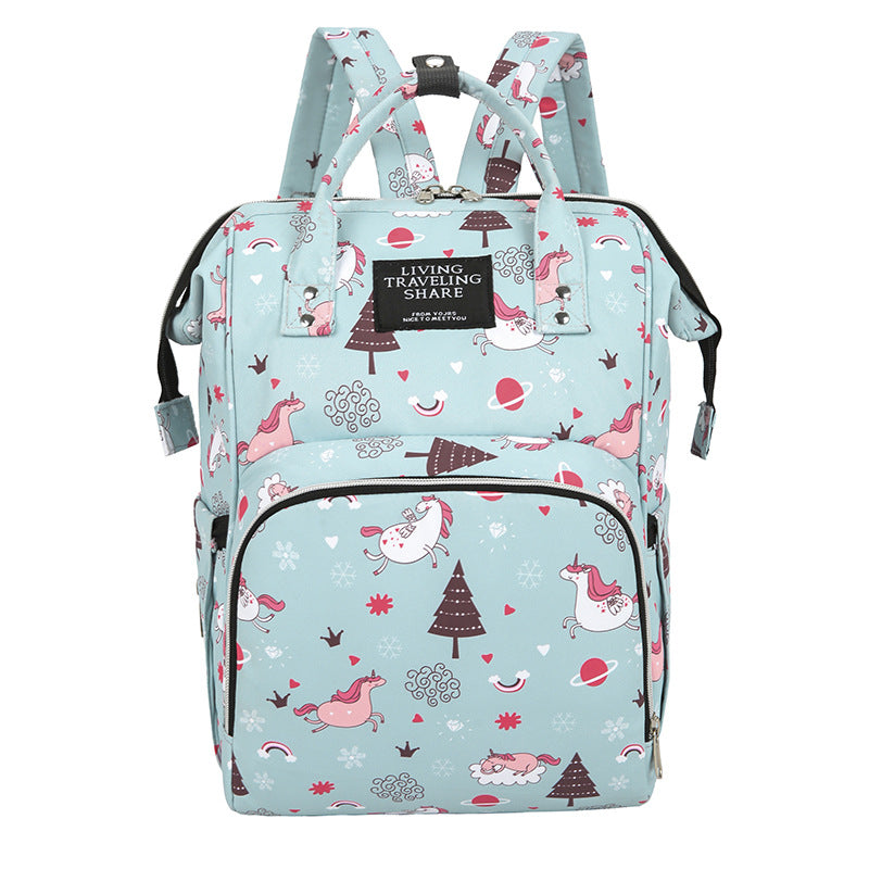 Versatile Leaf Print Travel Backpack Stornfield