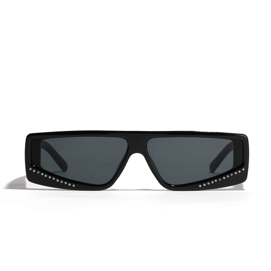 Women's oversized sunglasses with futuristic shape and stylish embellishments Stornfield