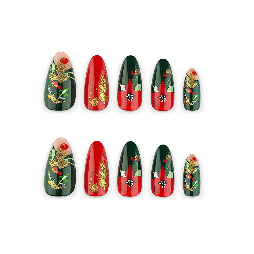 Artificial Nail Set with Festive Design Stornfield